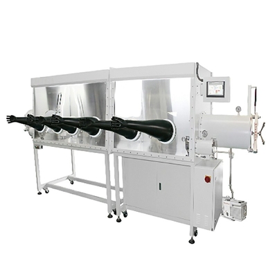 เครื่องประกอบแบตเตอรี่ซีเมนส์ PLC สถานีคู่และกล่องถุงมือหลายสถานี