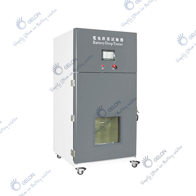 หน้าจอสัมผัส PLC เครื่องทดสอบการตกของแบตเตอรี่ ห้องปฏิบัติการทดสอบแบตเตอรี่ สายการประกอบแบตเตอรี่